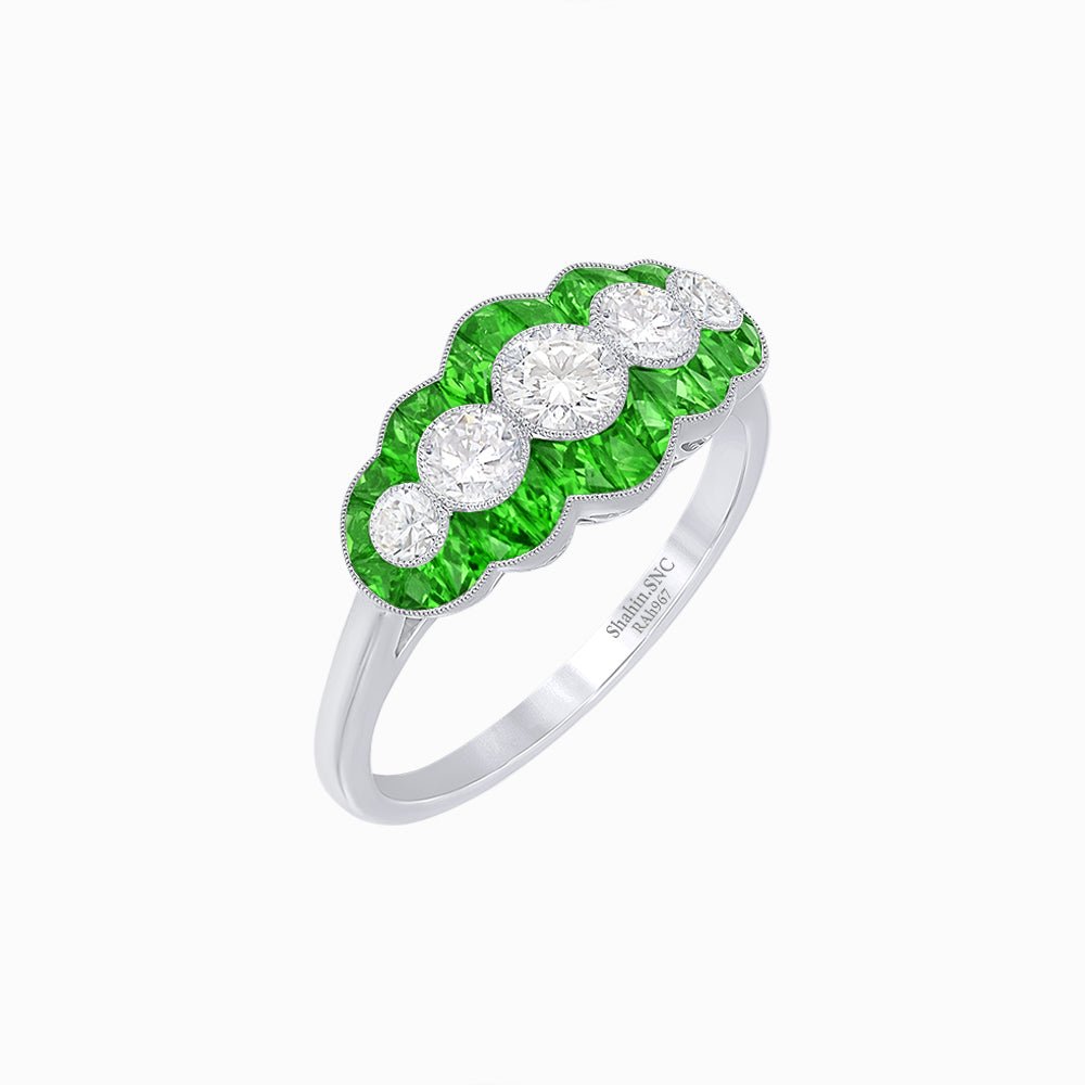 Five Stone Diamond Ring - Shahin Jewelry