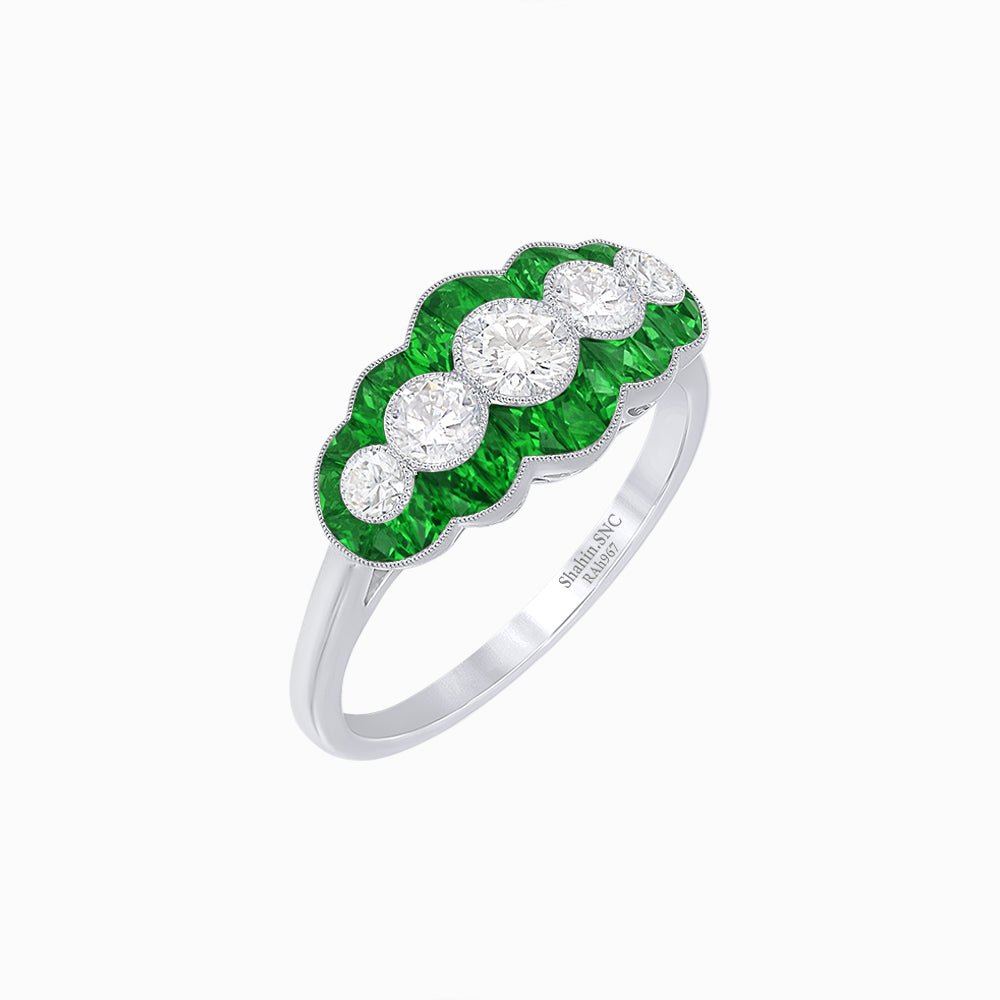 Five Stone Diamond Ring - Shahin Jewelry