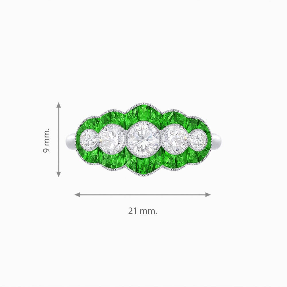Five Stone Diamond Ring - Shahin Jewelry