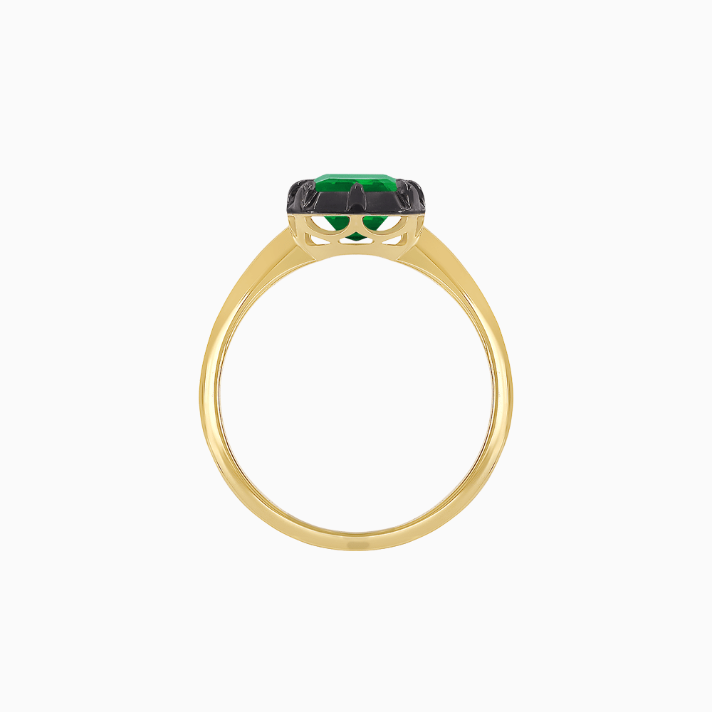 Georgian - Inspired Cushion - Cut Ring Mounting - Shahin Jewelry