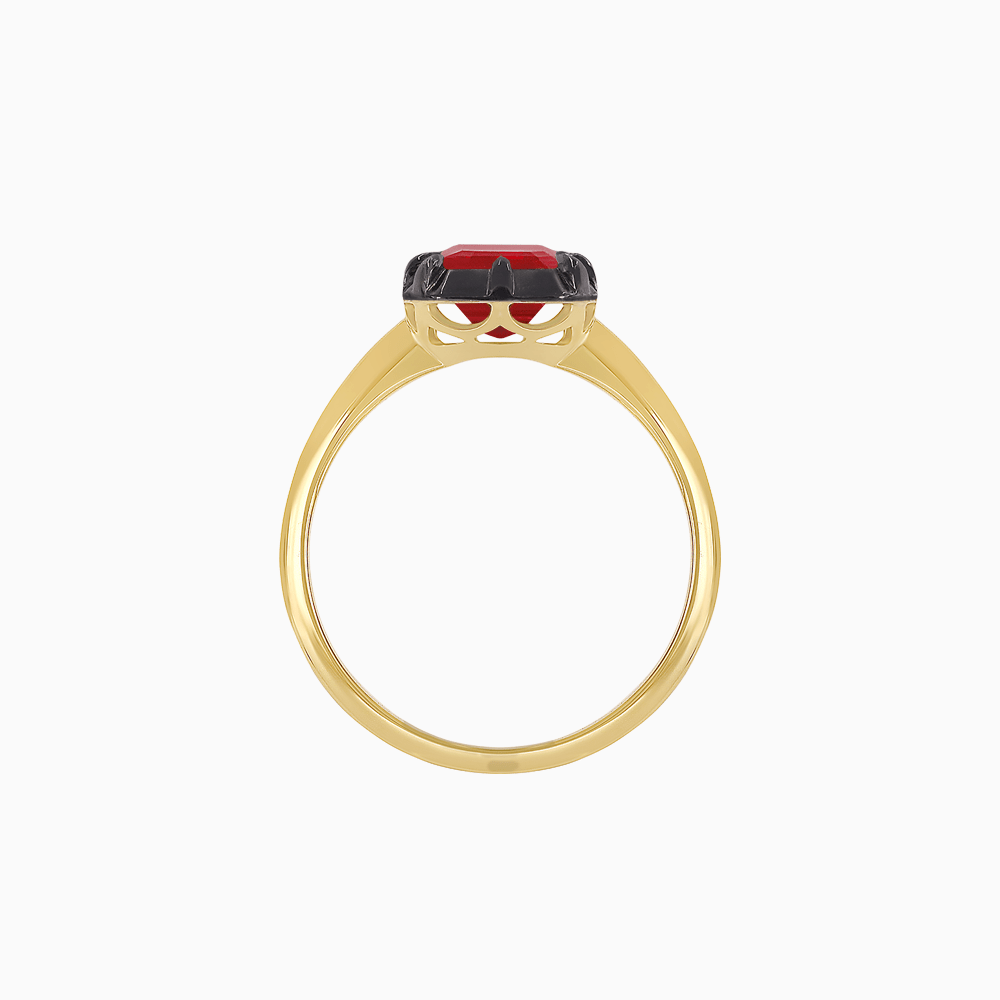 Georgian - Inspired Cushion - Cut Ring Mounting - Shahin Jewelry