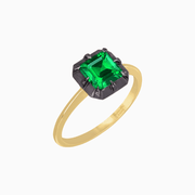 Georgian - Inspired Cushion - Cut Ring Mounting - Shahin Jewelry