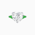 Load image into Gallery viewer, Heart Shape Ring with Diamond Accents - Shahin Jewelry
