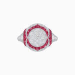 Load image into Gallery viewer, Illusion Setting Vintage Inspired Engagement Ring - Shahin Jewelry
