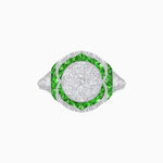 Load image into Gallery viewer, Illusion Setting Vintage Inspired Engagement Ring - Shahin Jewelry
