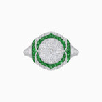 Load image into Gallery viewer, Illusion Setting Vintage Inspired Engagement Ring - Shahin Jewelry
