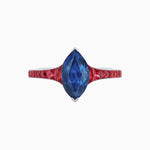 Load image into Gallery viewer, Marquise Center Mounting Engagement Ring with Accent Diamonds - Shahin Jewelry
