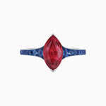 Load image into Gallery viewer, Marquise Center Mounting Engagement Ring with Accent Diamonds - Shahin Jewelry
