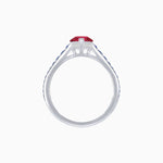 Load image into Gallery viewer, Marquise Center Mounting Engagement Ring with Accent Diamonds - Shahin Jewelry
