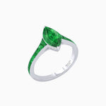 Load image into Gallery viewer, Marquise Center Mounting Engagement Ring with Accent Diamonds - Shahin Jewelry
