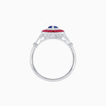 Load image into Gallery viewer, Marquise Cut Center Stone Double Halo Ring Mounting with French Cut Gemstone Accents - Shahin Jewelry