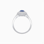 Load image into Gallery viewer, Marquise Cut Ring with Double Diamond Halo and Diamond-Accented Shoulders - Shahin Jewelry
