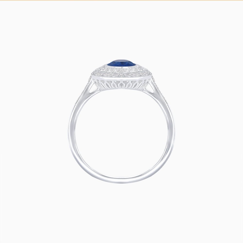 Marquise - Inspired Double Halo Diamond Engagement Ring Mounting - Shahin Jewelry