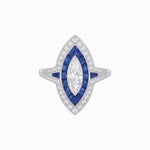 Load image into Gallery viewer, Marquise Shape Art Deco Style - Shahin Jewelry
