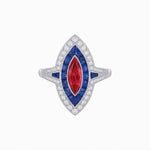 Load image into Gallery viewer, Marquise Shape Art Deco Style - Shahin Jewelry