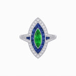 Load image into Gallery viewer, Marquise Shape Art Deco Style - Shahin Jewelry