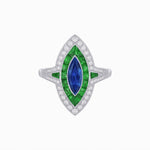 Load image into Gallery viewer, Marquise Shape Art Deco Style - Shahin Jewelry