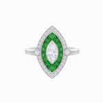 Load image into Gallery viewer, Marquise Shape Art Deco Style Diamond Ring - Shahin Jewelry
