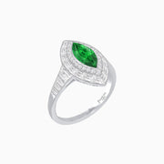 Marquise Shape Gemstone Art Deco Style - Shahin Jewelry