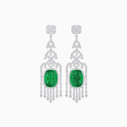 One-of-a-Kind Luxury Chandelier Mounting Diamond Earrings - Shahin Jewelry