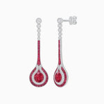 Load image into Gallery viewer, Ottoman Style Tulip Earrings Mounting with Diamond and Gemstone - Shahin Jewelry
