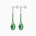 Load image into Gallery viewer, Ottoman Style Tulip Earrings Mounting with Diamond and Gemstone - Shahin Jewelry