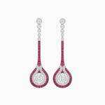 Load image into Gallery viewer, Ottoman Style Tulips Earrings with Diamond - Shahin Jewelry
