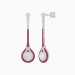 Load image into Gallery viewer, Ottoman Style Tulips Earrings with Diamond - Shahin Jewelry
