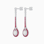 Load image into Gallery viewer, Ottoman Style Tulips Earrings with Diamond - Shahin Jewelry
