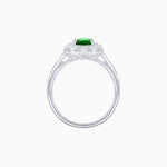 Load image into Gallery viewer, Oval Cut Center Stone Ring Mounting with Diamond Halo - Shahin Jewelry