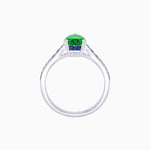 Load image into Gallery viewer, Pear - Shape Center Stone Mounting Ring with Channel - Set Accents - Shahin Jewelry
