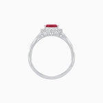 Load image into Gallery viewer, Pear - Shaped Halo Engagement Ring Mounting with Baguette &amp; Round Diamonds - Shahin Jewelry
