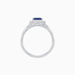 Load image into Gallery viewer, Pear - Shaped Halo Engagement Ring Mounting with Baguette &amp; Round Diamonds - Shahin Jewelry
