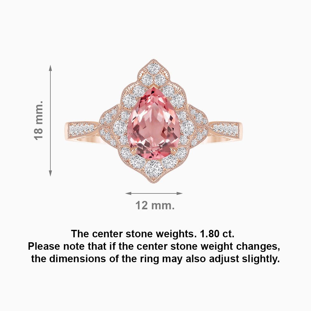 Pink Morganite Engagement Ring - Shahin Jewelry