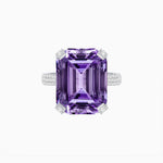 Load image into Gallery viewer, Radiant Emerald - Cut Gemstone Statement Ring - Shahin Jewelry