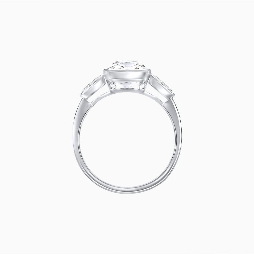 Round Brilliant Diamond Trilogy Ring - Shahin Jewelry