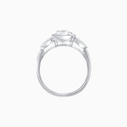 Round Brilliant Diamond Trilogy Ring - Shahin Jewelry