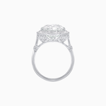 Load image into Gallery viewer, Round Center Stone Ring Mounting with Octagonal Diamond Halo - Shahin Jewelry