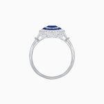 Load image into Gallery viewer, Round Cut Center Stone Double Halo Ring Mounting with French Cut Gemstone Accents - Shahin Jewelry