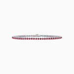 Load image into Gallery viewer, Round-Cut Tennis Bracelet with Bezel- Settings in Gemstones or Diamonds - Shahin Jewelry