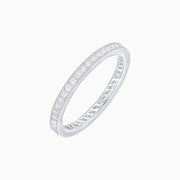 Round Diamond Full Eternity Wedding Band - Shahin Jewelry
