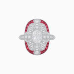 Load image into Gallery viewer, Scarab Vintage Art Deco Style Cocktail Diamond Ring - Shahin Jewelry
