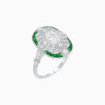 Load image into Gallery viewer, Scarab Vintage Art Deco Style Cocktail Diamond Ring - Shahin Jewelry
