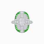 Load image into Gallery viewer, Scarab Vintage Art Deco Style Cocktail Diamond Ring - Shahin Jewelry
