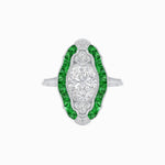 Load image into Gallery viewer, Scarab Vintage Art Deco Style Cocktail Ring with Diamond - Shahin Jewelry
