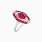Load image into Gallery viewer, Scarab Vintage Art Deco Style Cocktail Ring with Gemstone - Shahin Jewelry
