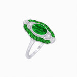 Load image into Gallery viewer, Scarab Vintage Art Deco Style Cocktail Ring with Gemstone - Shahin Jewelry
