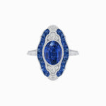 Load image into Gallery viewer, Scarab Vintage Art Deco Style Cocktail Ring with Gemstone - Shahin Jewelry
