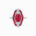 Load image into Gallery viewer, Scarab Vintage Art Deco Style Cocktail Ring with Gemstone - Shahin Jewelry
