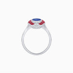 Load image into Gallery viewer, Scarab Vintage Art Deco Style Cocktail Ring with Gemstone - Shahin Jewelry

